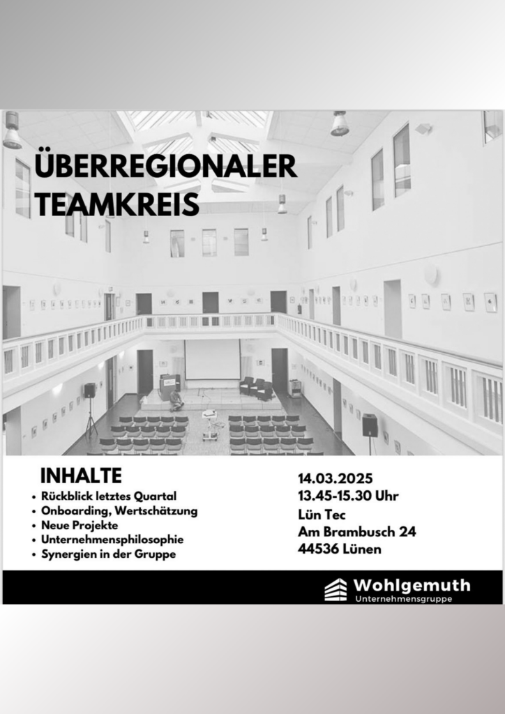 Teamskreis Unternehmensgruppe Wohlgemuth Flyer