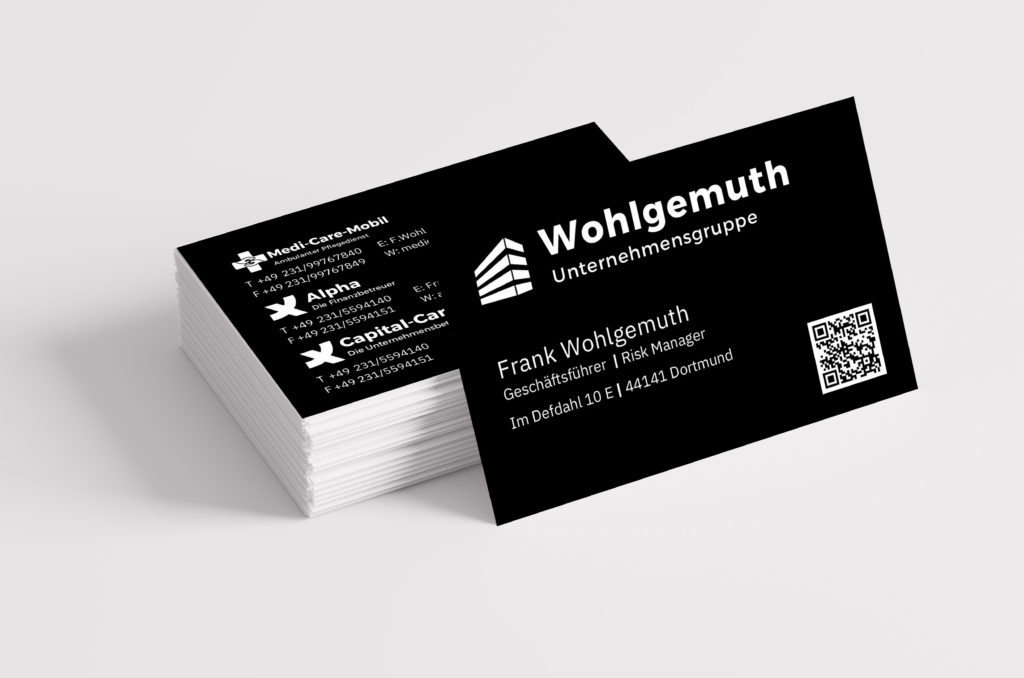 Visitenkarte unternehmensgruppe Wohlgemuth Kontakt