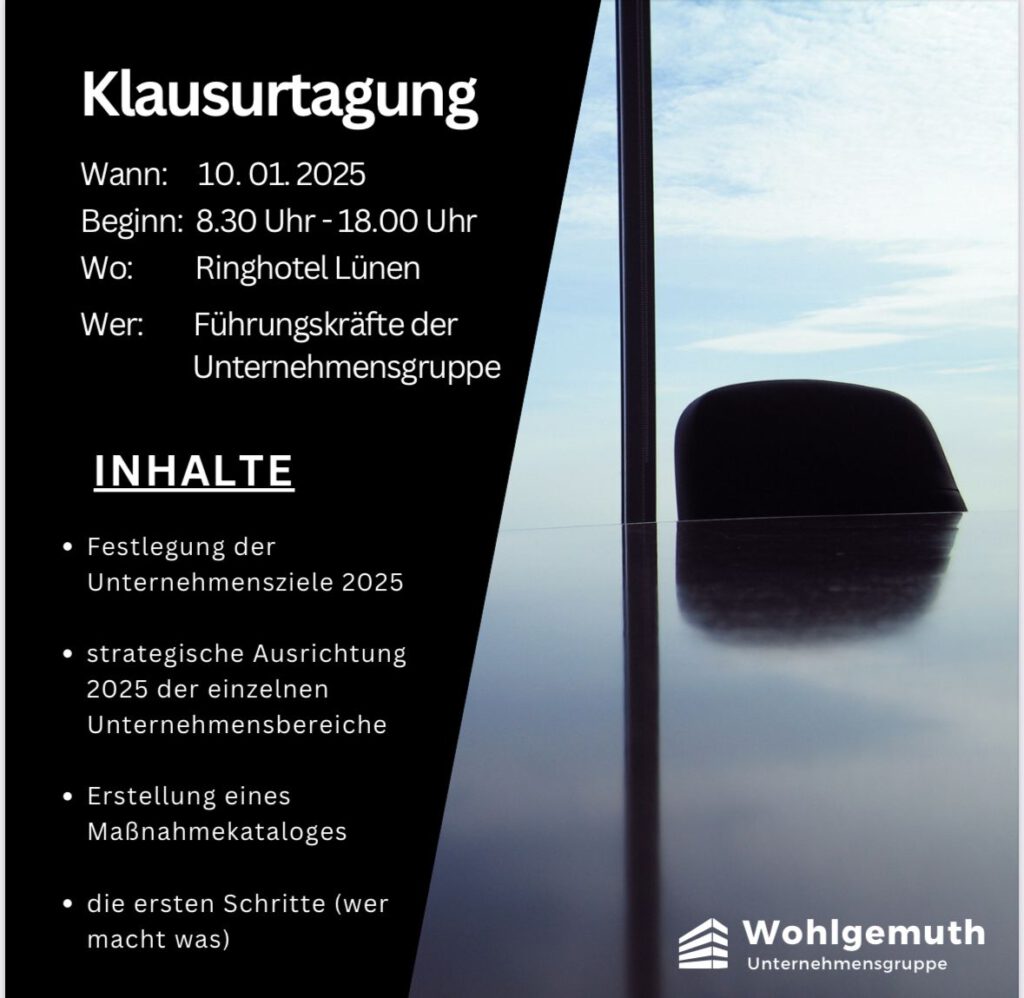Unternehmensgruppe Wohlgemuth Flyer